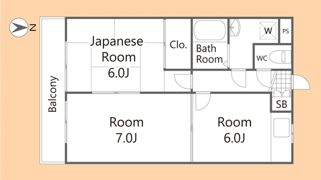 ウィスタリアマンションの間取り画像