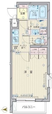 ルーブル武蔵中原弐番館の間取り画像