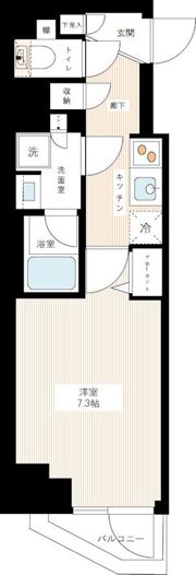 AZEST千住大橋の間取り画像
