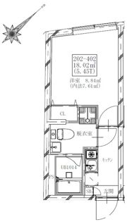 フラシア北赤羽の間取り画像