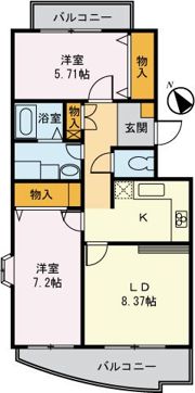 クレール祖師谷の間取り画像