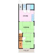 コーポ落合の間取り画像