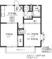 コートアザレアの間取り画像