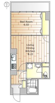 須賀マンションの間取り画像