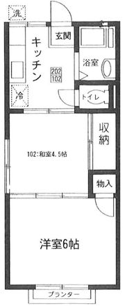 シャンテツバサの間取り画像