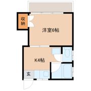 コーポあがわの間取り画像