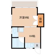 コーポあがわの間取り画像