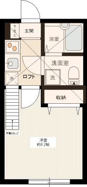 アザーレ多摩美Dの間取り画像