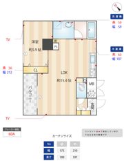ニューガイア川崎No.70の間取り画像