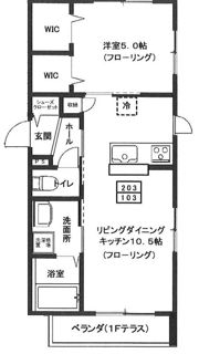 ル シェノン ささづかの間取り画像