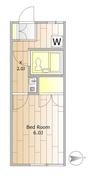 サザンコーポの間取り画像