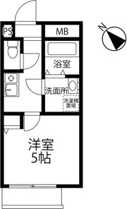 スカイウィング四つ木の間取り画像