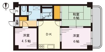 グリーンハイムいちかわの間取り画像
