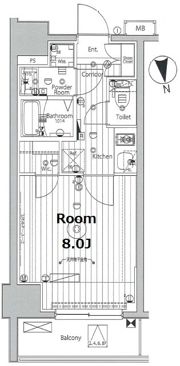 プロスタイルウェルス品川戸越MDの間取り画像