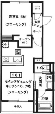 FELICE KITASENJUの間取り画像