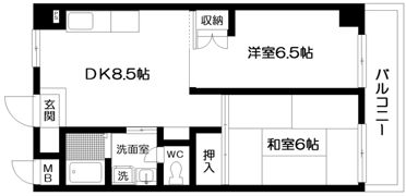 メゾンドソレイユの間取り画像