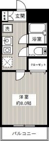 ベルデ北千束の間取り画像