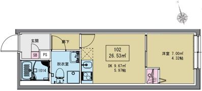 MAXIV CITY堀切RIVER SIDEの間取り画像