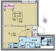 MAXIV CITY堀切RIVER SIDEの間取り画像