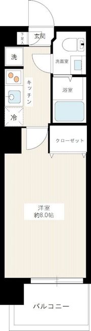 ミルーナリュクス西川口の間取り画像