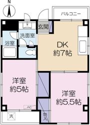 ガーデンコート秋津の間取り画像