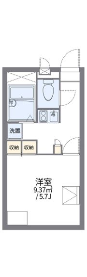 レオパレスリバーパークの間取り画像