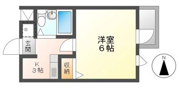 グレイシャス国立の間取り画像