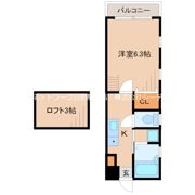 フェビタ国立の間取り画像