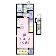 フェリスタ国立の間取り画像