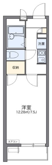 レオパレス花水木の間取り画像