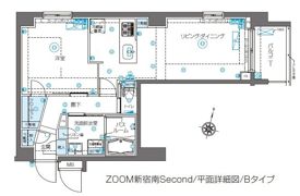 ZOOM新宿南Secondの間取り画像