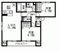 セジュール若葉台の間取り画像