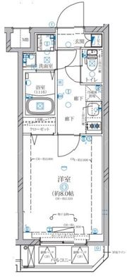ディアレイシャス等々力の間取り画像