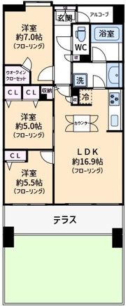 ライオンズマンション川口クオリティフォートの間取り画像