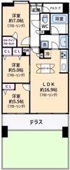 ライオンズマンション川口クオリティフォートの間取り画像
