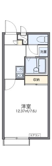 レオパレスグリーンハートの間取り画像