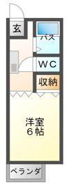 アベニュー国立の間取り画像