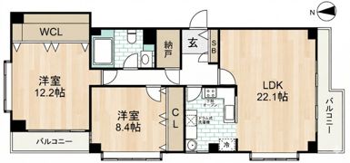 池田山Kay＆KayWestの間取り画像