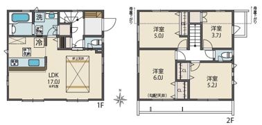 BLOOMING MAISON小平市大沼町2号棟の間取り画像