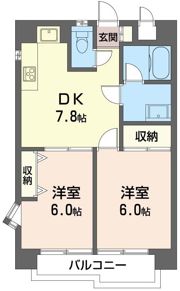 国立クリスタル石川の間取り画像