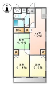 スカイヒルズほそやの間取り画像