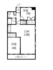 御殿山ハイツの間取り画像