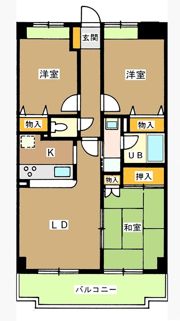 ボヌール高松の間取り画像