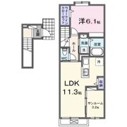 スタービレNAKAOの間取り画像