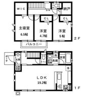 （仮）川越市新宿町2丁目MT0929 新築住宅B棟の間取り画像