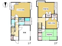 美原町4丁目貸家の間取り画像