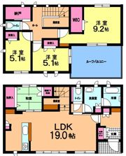 牧の原4丁目戸建の間取り画像