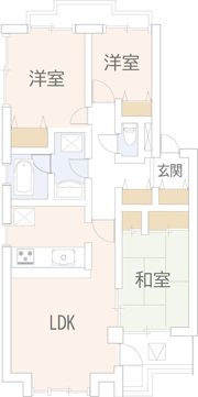 リズ市川平田の間取り画像