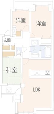 リズ市川平田の間取り画像