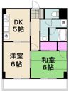 サンハイム原木中山の間取り画像